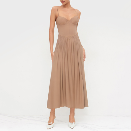 Fashionable all-match midi dress