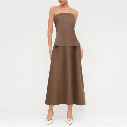 Sleeveless Side Zipper Sexy Backless Dress