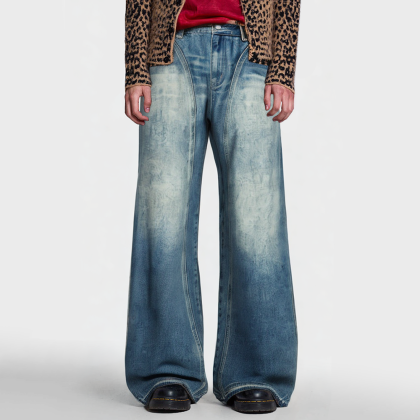 Men's Vintage Scimitar Loose Fit Jeans