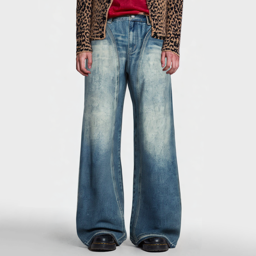 Men's Vintage Scimitar Loose Fit Jeans