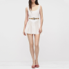Backless sleeveless slim A-line skirt