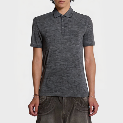 Lightweight deodorant men's short-sleeved shirt