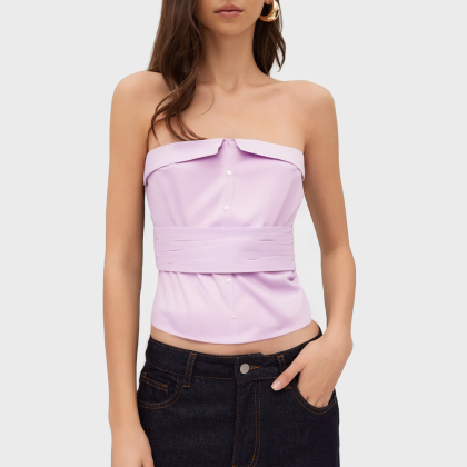 Tubular Stripe Sleeveless Vintage Casual Vest