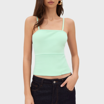 Navel Bare Strap Tank Top for Women Fashion