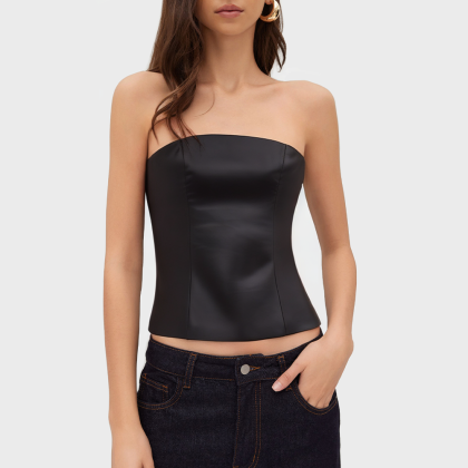 Solid color retro sleeveless vest